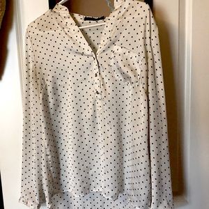 Polka dot dress shirt